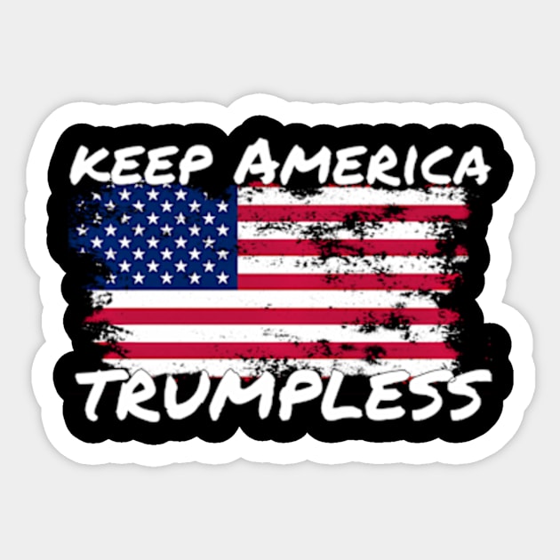 Keep America Trumpless ny -Trump Sticker by lam-san-dan